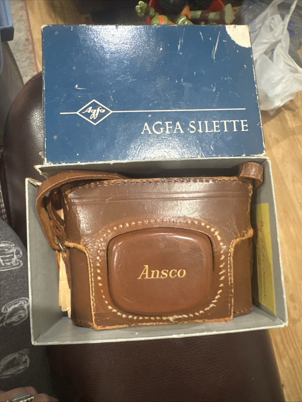 Vintage Agfa Silette 35mm Film Camera Agfa Apotar Lens Original Box Manual Case